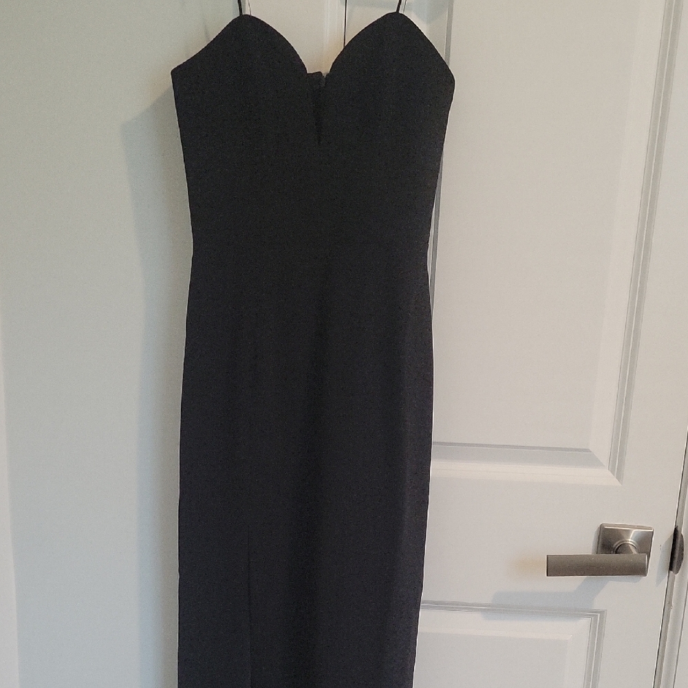Elegant Black Strapless Dress